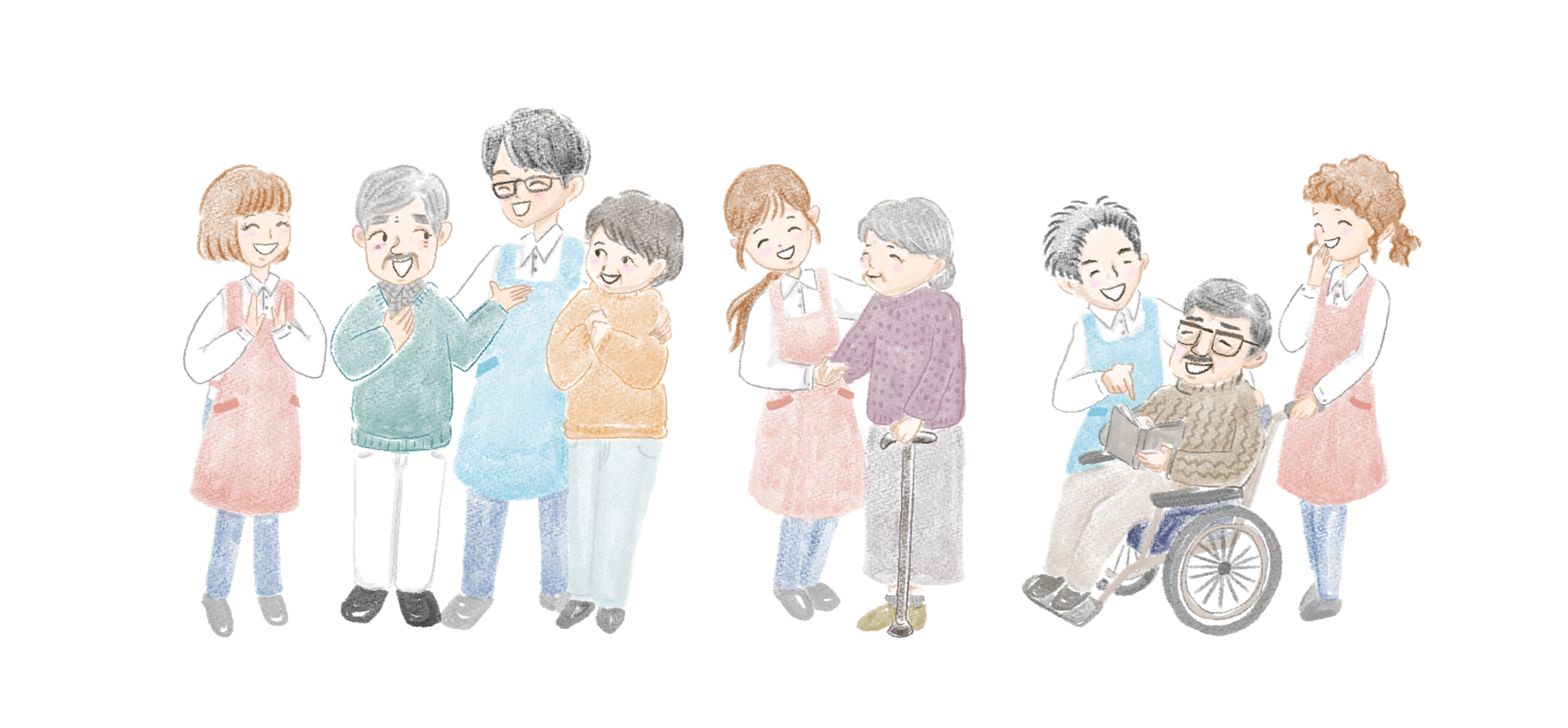 あいうゑおホームページキービジュアル・イラスト制作